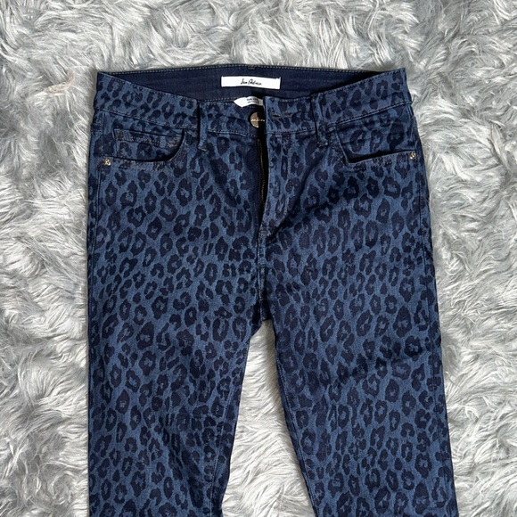 Sam Edelman Dark Blue Leopard Skinny Jeans - Picture 3 of 5